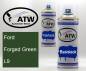Preview: Ford, Forged Green, L9: 400ml Sprühdose + 400ml Klarlack - Set, von ATW Autoteile West.